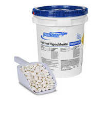 Cargar imagen en el visor de la galería, HIPOCLORITO DE CALCIO AL 65% BRIQUETTE 50 LBS (22.7 KG) PULSAR