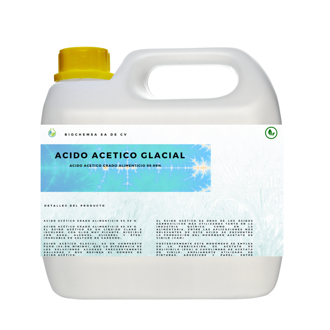 ACIDO ACETICO GLACIAL GRADO ALIMENTICIO 99.9%