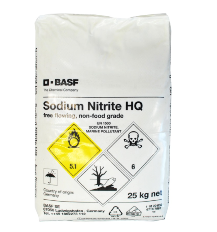 Nitrito de Sodio Grado Alimentico BAFS – BIOSACHEM QUIMICA SA DE CV